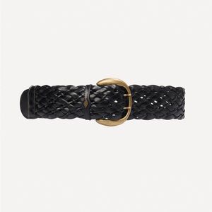 BA&SH NWT Billie Woven Black Belt 75
